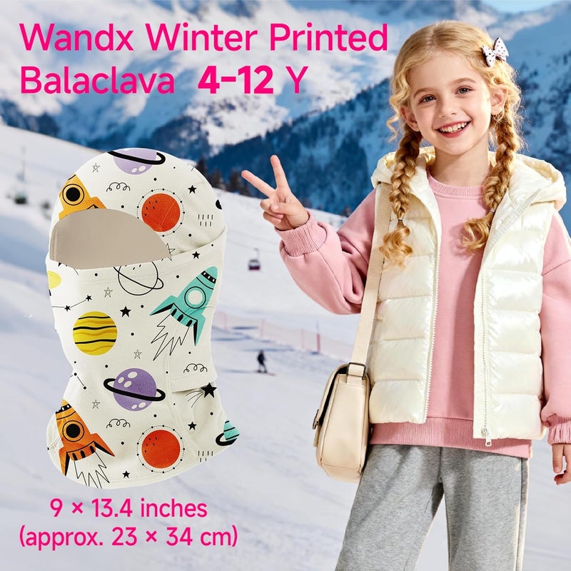Wandx Winter Kids Balaclava Face Mask Full Fleece Gaiter Ski Mask Neck Warmer for Cold Weather Windproof Face Cover for Boys Girls - Image 4